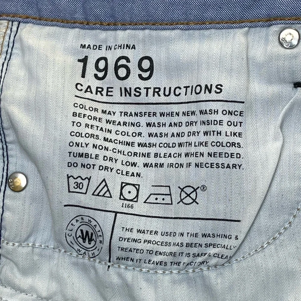 Gap 1969 Destructed Dark Raw Hem Mini Blue Jean Skirt 30 10 - Picture 6 of 7